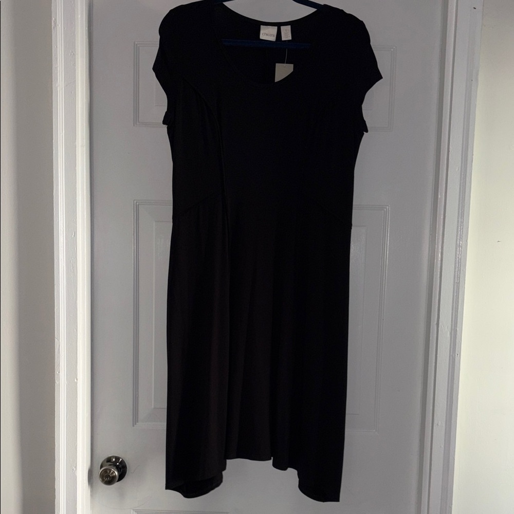 Chico's Classic Black Midi Dress